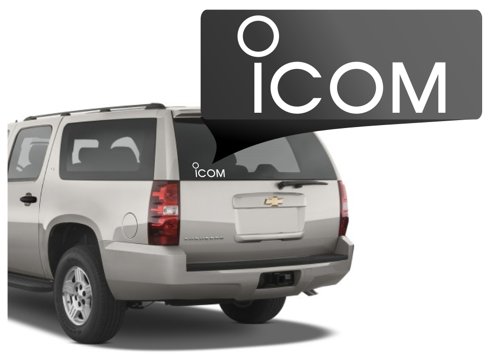 Icom Logo Window Decal